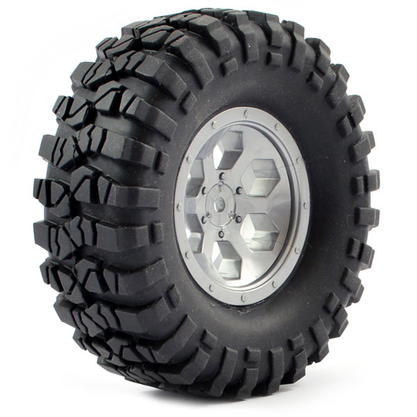 Ftx Outback Pre-mounted 6hex/tyre (2) - Grey