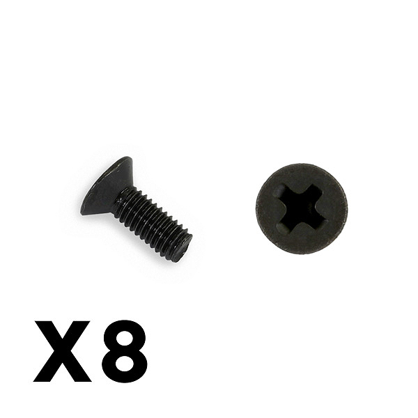 Ftx Outback Countersunk Screw  M3*8 (8)