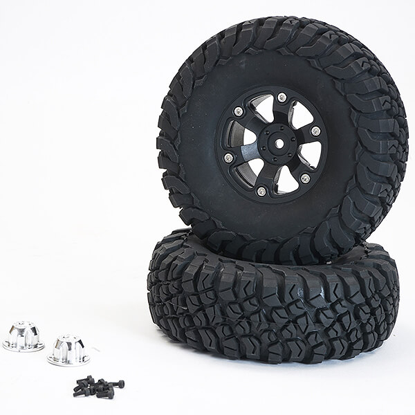 Ftx Texan 1/10 Mounted Tyres O N 6-spoke Beadlock Wheels (pr)