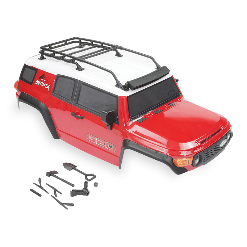 Ftx Outback Geo 4x4 Assembled Body W/accessories - Red