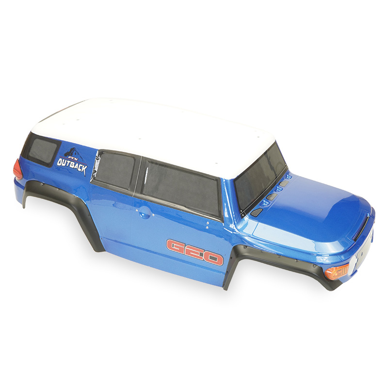 Ftx Outback Geo 4x4 Pc Blue Bodyshell & Decal (no Acc.)
