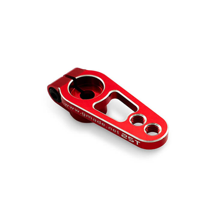 gmade-aluminum-clamping-servo-arm-red-25t