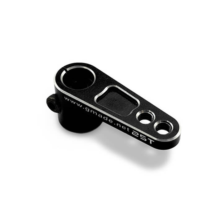 Gmade Aluminum Offset Clamping Servo Arm (black) (25t)