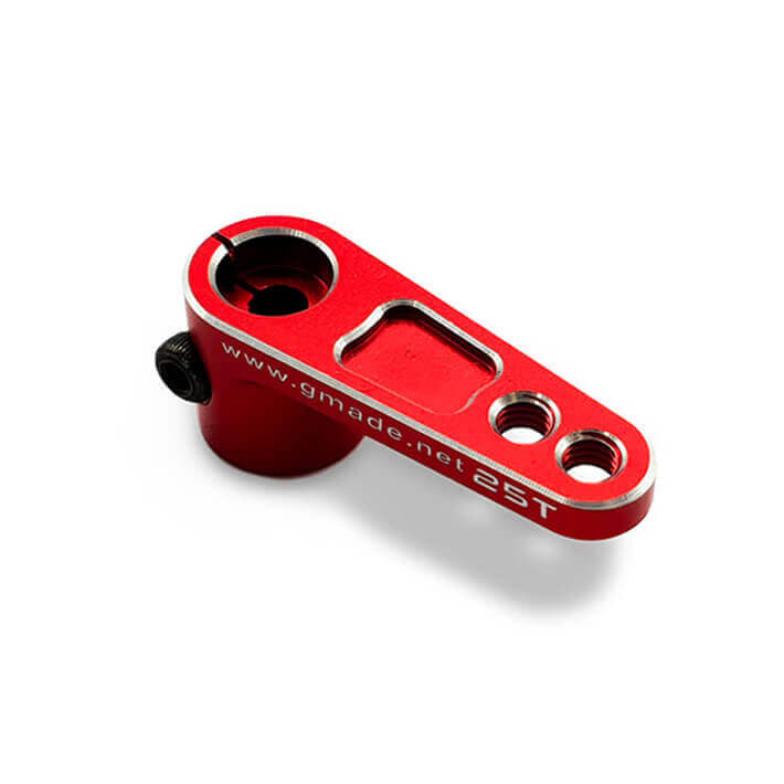Gmade Aluminum Offset Clamping Servo Arm (red) (25t)