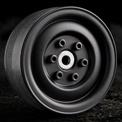 Gmade 1.9 Sr03 Beadlock Wheels (matt Black) (2)