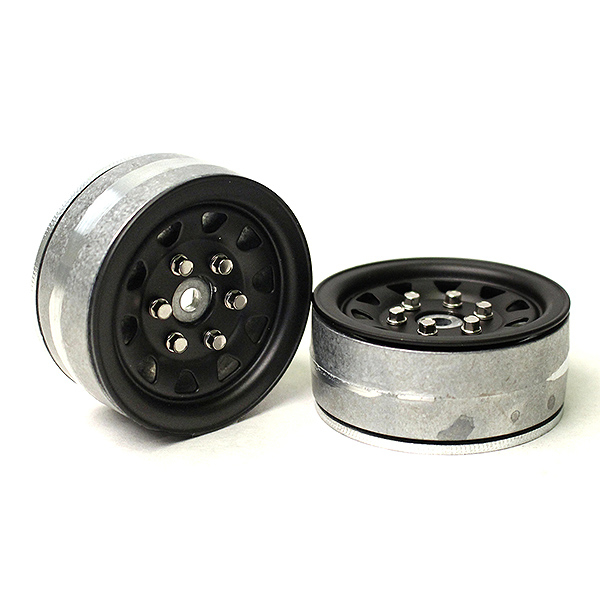 Gmade 1.9 Sr04 Beadlock Wheels (matt Black) (2)