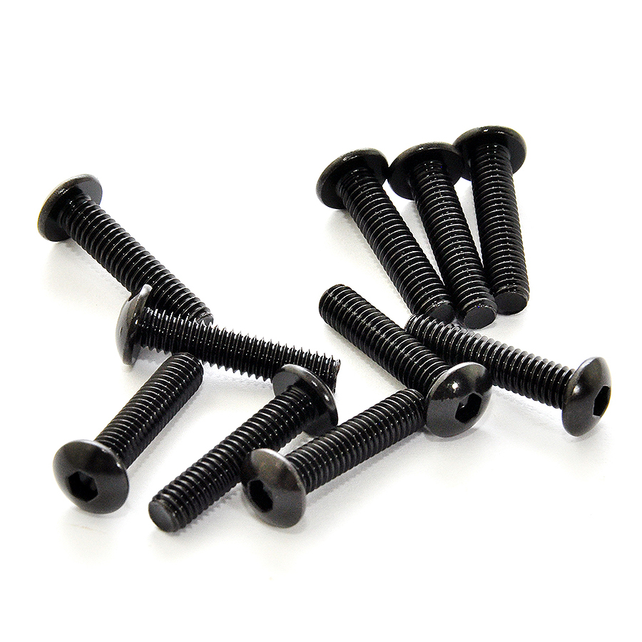 Hobao M4x18mm Hex Socket Button Head Screws (pk 10)