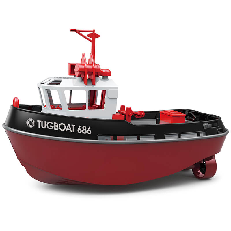 Heng Long 1/72 Rtr Tugboat 686 2.4ghz 230mm Length Black