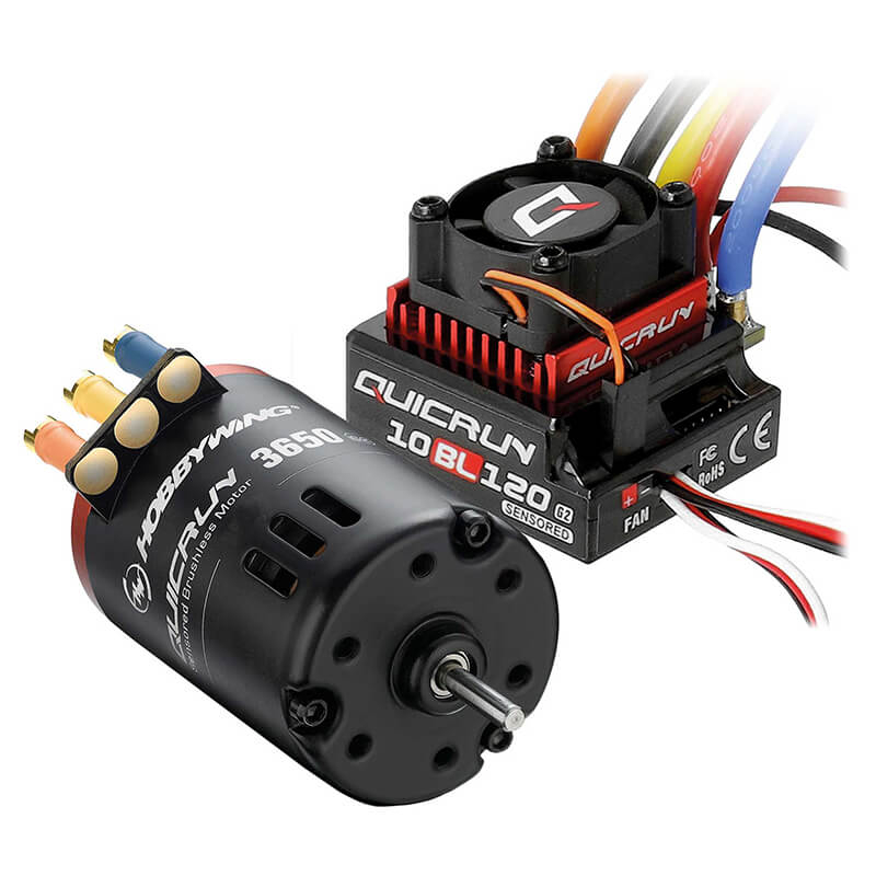 Hobbywing Quicrun Combo Esc G2 10bl120/3650sd 10.5t Motor