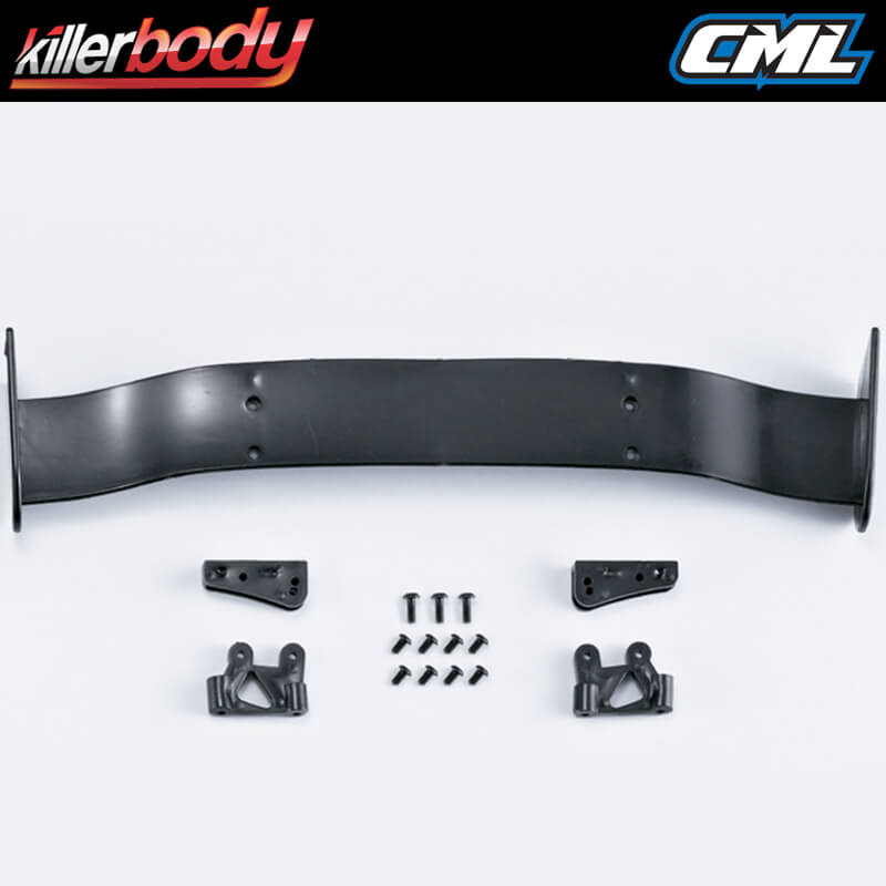 Killerbody Moulded Rear Wing & Mounts For 1/7