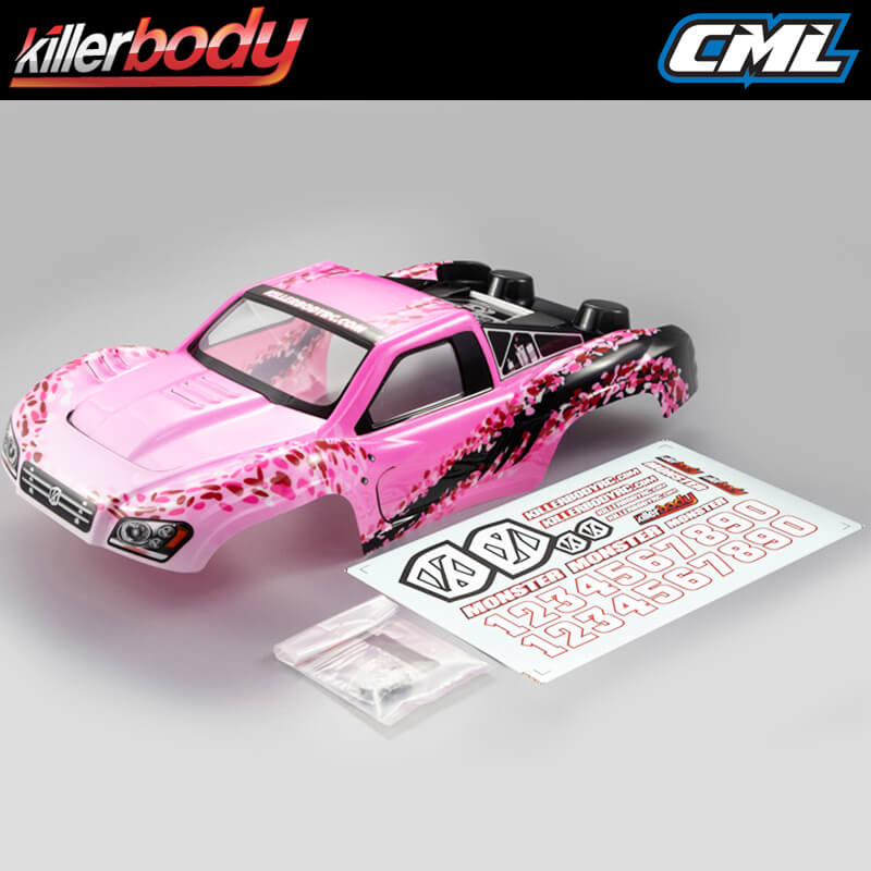 Killerbody Sc Truck Finished Body With Flower Pattern