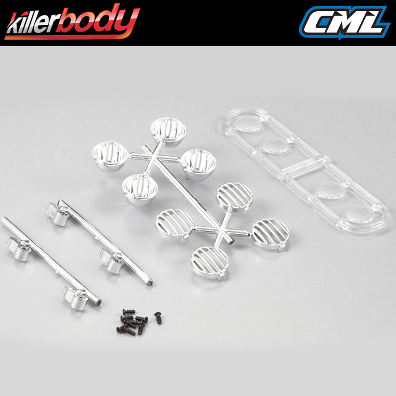 Killerbody Chrome Light Set For Roof Rack Type A-1