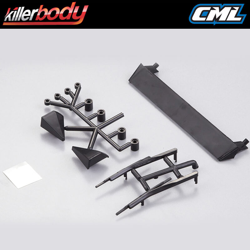 Killerbody Black Plastic Parts (lancia Delta Hf Integrale)