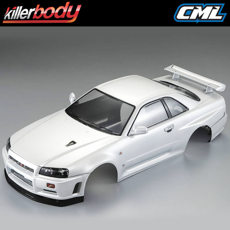 Killerbody Nissan Skyline R34 195mm Finished Body-white