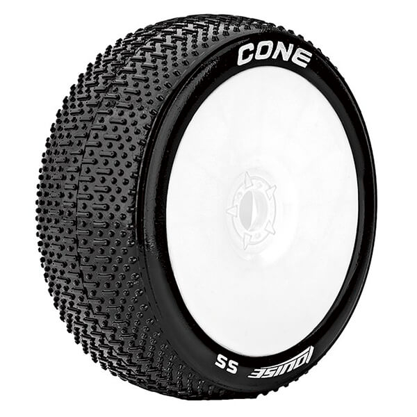 Louise Rc B-cone 1/8 Fr/rr Super Soft Hex 17mm White