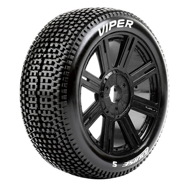 Louise Rc B-viper 1/8 Fr/rr Soft Hex 17mm Spoke Black