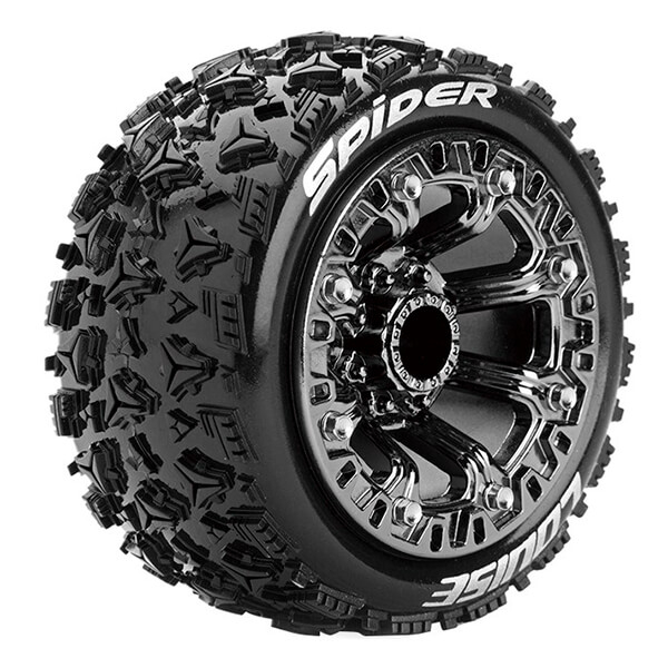 Louise Rc St-spider 1/16 Soft Spoke Black Chrome Trx 1:16 E