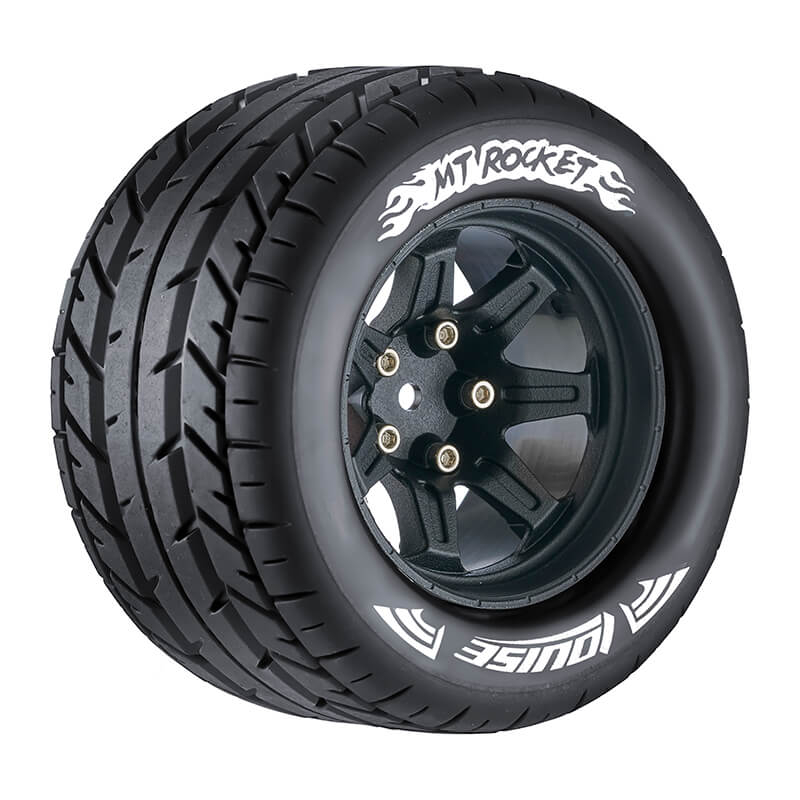 Louise Rc Mt-rocket 1/10 Soft Hex 14mm Black Arrma Granite