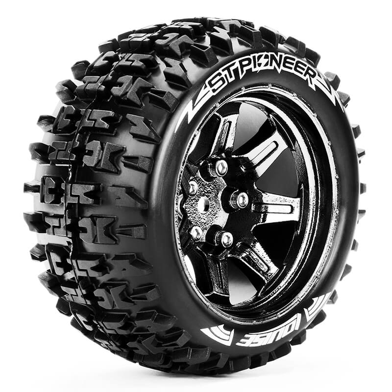 Louise Rc St-pioneer 1/10 Soft Hex 14mm Black Chrome Arrma