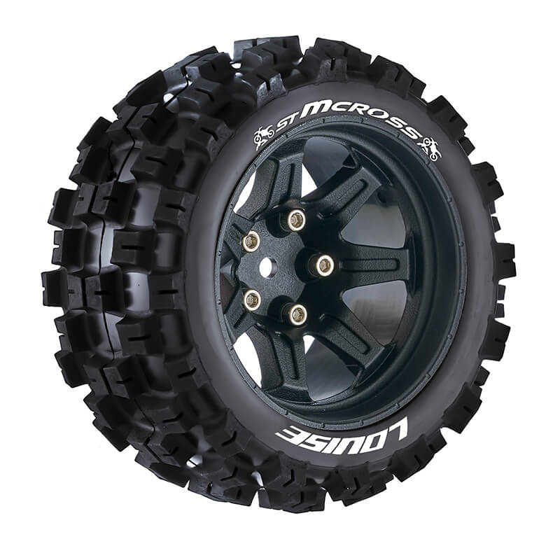Louise Rc St-mcross 1/10 Soft Hex 14mm Black Arrma Granite