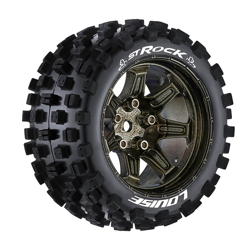 Louise Rc St-rock 1/10 Soft H Ex 14mm Black Chrome Arrma Gra