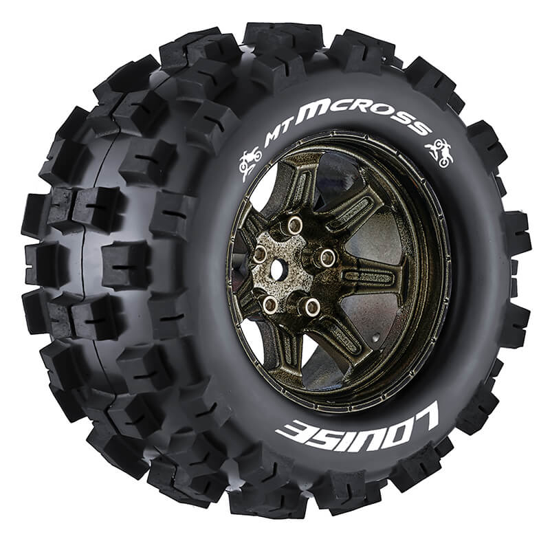 Louise Rc Mt-mcross 1/10 Soft Hex 14mm Black Chrome Arrma G