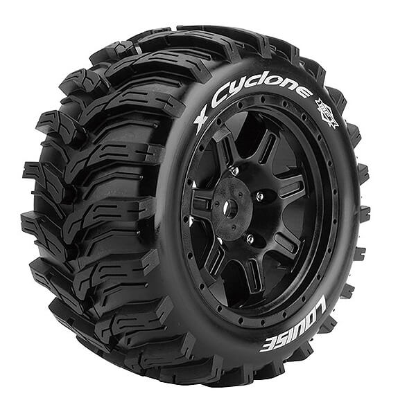 louise-rc-x-cyclone-black-mounted-arrma-kraton-8s-hex-24mm