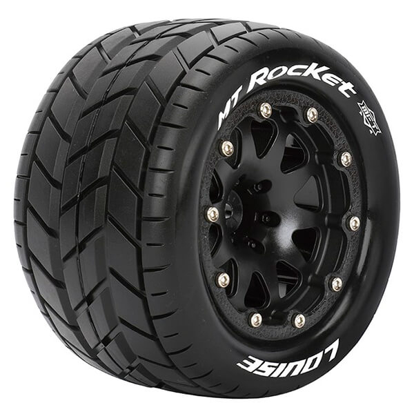Louise Rc Mt-rocket 1/10 Soft Bead-lock/0 Offset Hex 12mm Black