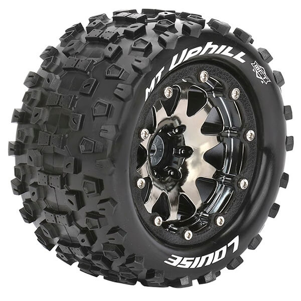 Louise Rc Mt-uphill 1/10 Soft Bead-lock/0 Offset Hex 12mm Black Chrome