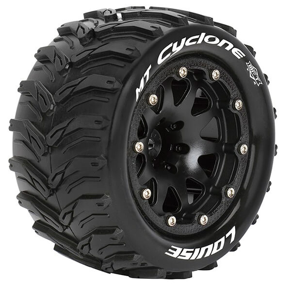 Louise Rc Mt-cyclone 1/10 Soft Hex 14mm Black Arrma Granite Black