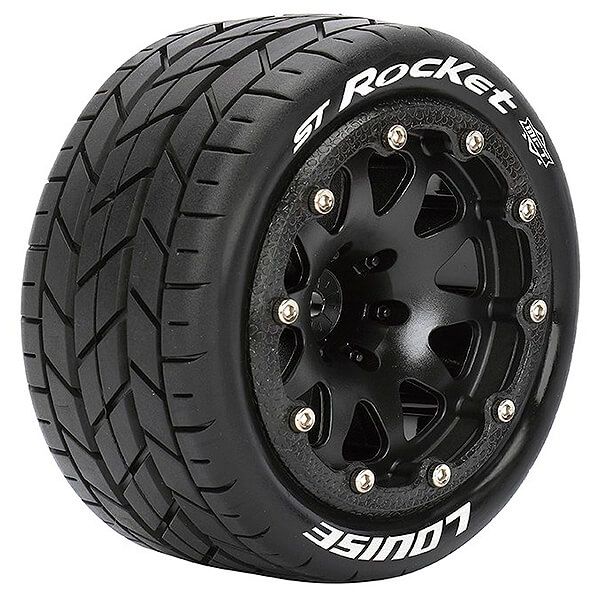 Louise Rc St-rocket 1/10 Soft Bead-lock/1/2 Offset Hex 12mm Black