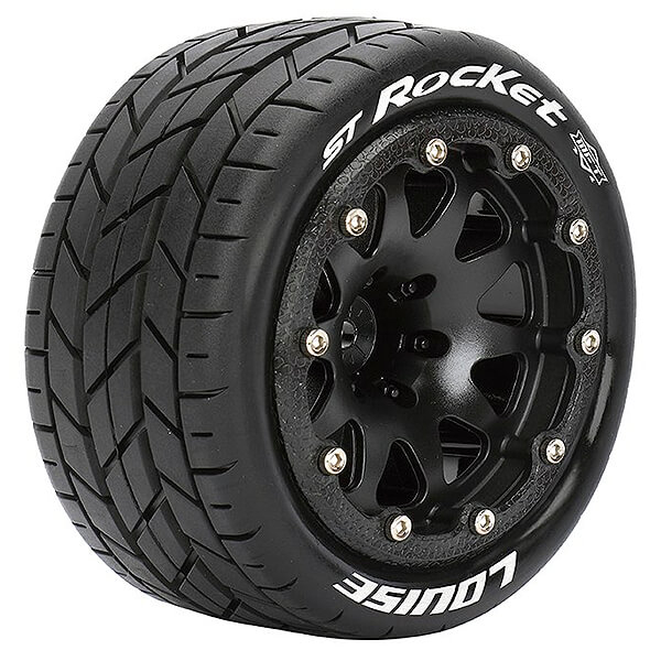 Louise Rc St-rocket 1/10 Soft Hex 14mm Black Arrma Granite Black