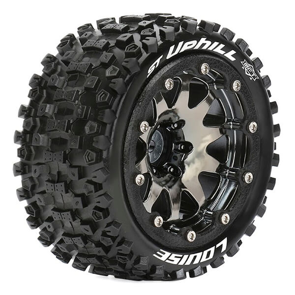 Louise Rc St-uphill 1/10 Soft Bead-lock/0 Offset Hex 12mm Black Chrome