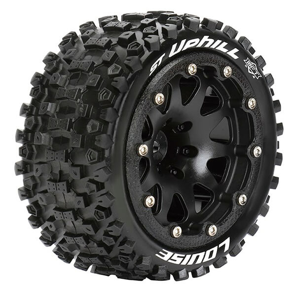 Louise Rc St-uphill 1/10 Soft Bead-lock/1/2 Offset Hex 12mm Black