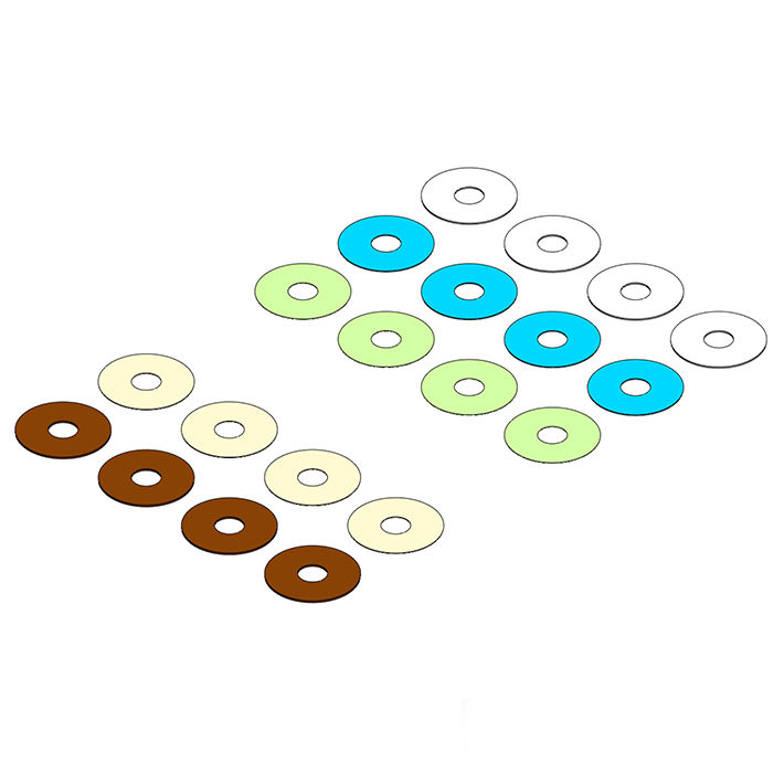 Mip Bypass1 Tuning Valves Kit , 1/8th Scale