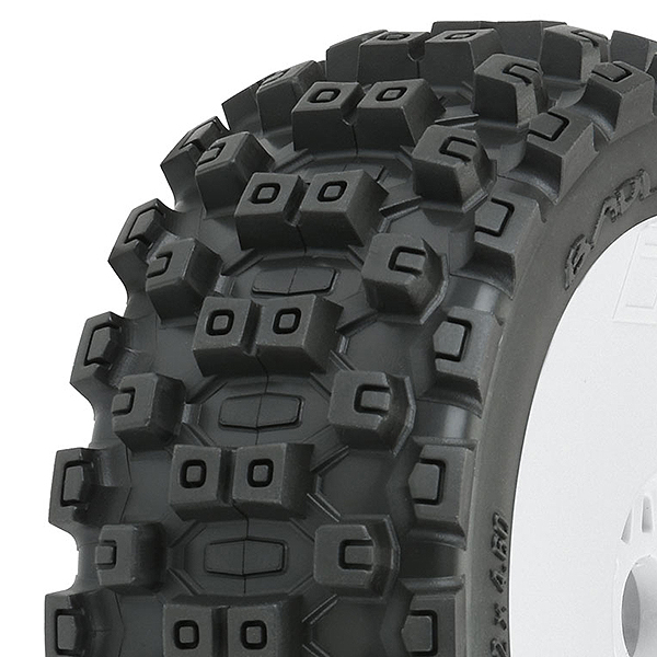 Proline 'badlands Mx' M2 Pre- Mount Velocity White Wheels Pr