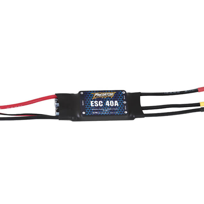 Fms 40a Esc- Special For 64mm Rafale(with 260mm Input Cable,