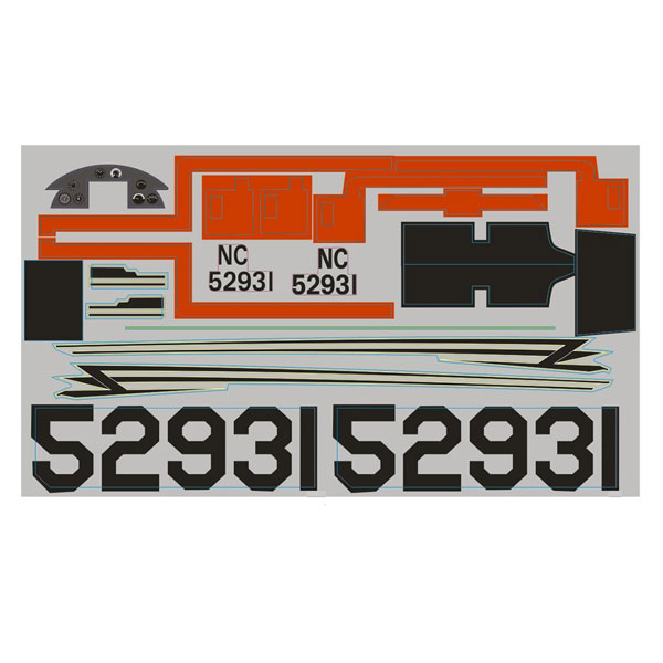 Roc Hobby Beechcraft Decal Sheet