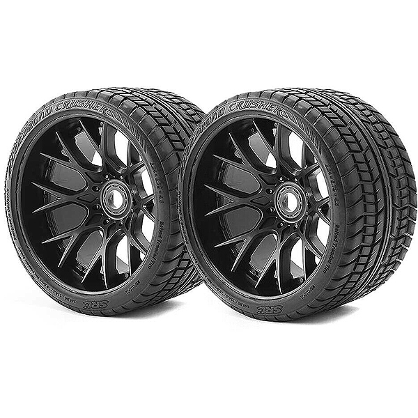 sweep-road-crusher-belted-tyre-black-17mm-wheels-12-offset