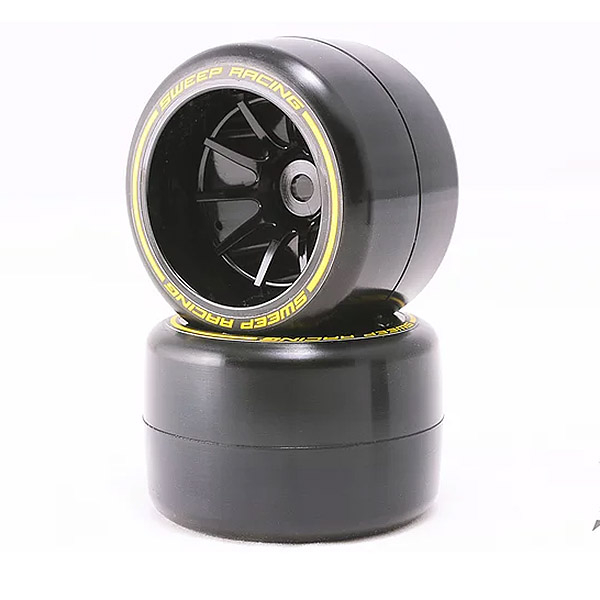Sweep 1/10 F1 Lp Medium Carpet Rear Pre-glued Tyres 40mm