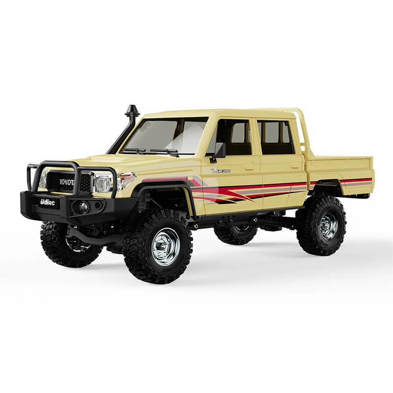 Udi Rc Toyota Land Cruiser Rtr 1/18 Double Cab Brushed - Sand